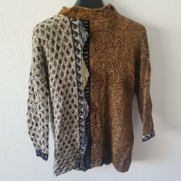 Robin Originals Creative Knits Medium / Large Pullover Sweater Hand Loomed Brown - Picture 1 of 6